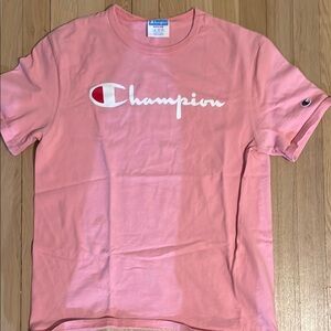Champion Classic Pink Tee with Logo